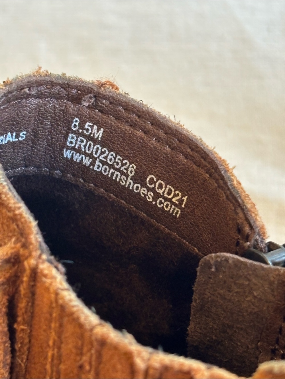 Børn‎ Danni Suede Fringe Ankle Boots Brown Sz 8.5 - Picture 8 of 8